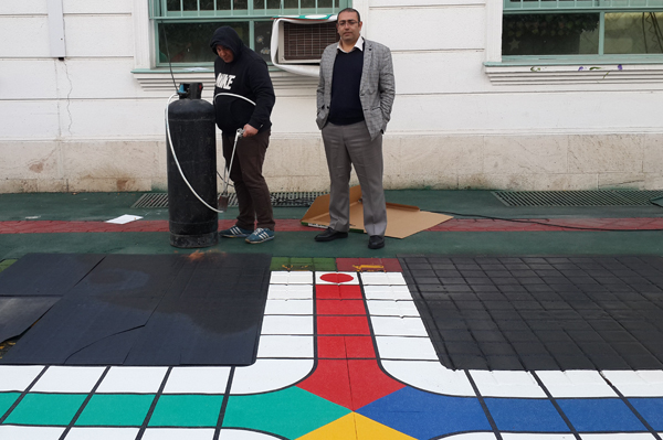 Juego de Ludo durante su aplicación