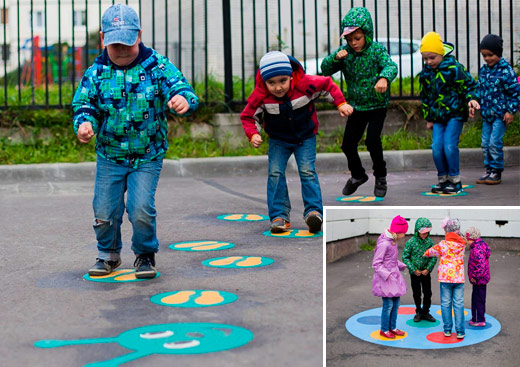 Children playing on DecoMark®