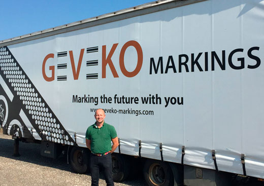 Toni Ogemark back on the Geveko Markings team